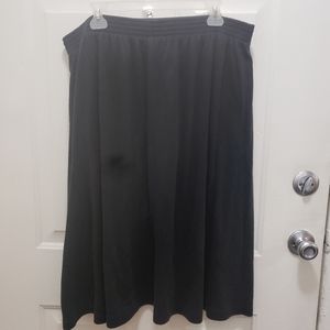 Only Necessities- black, stretchy long skirt, size 2X